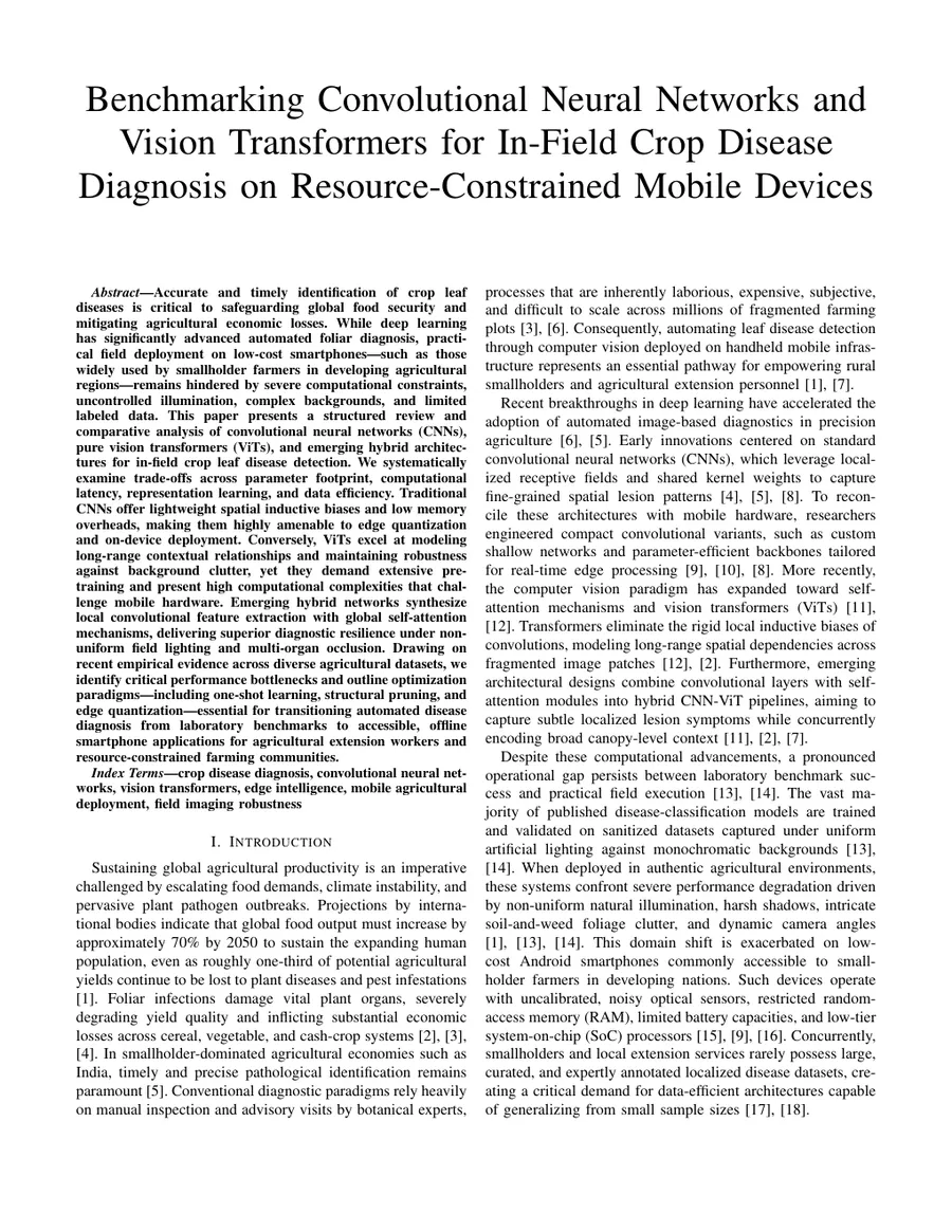 First page of a paper typeset in IEEE format: two columns, abstract and index terms