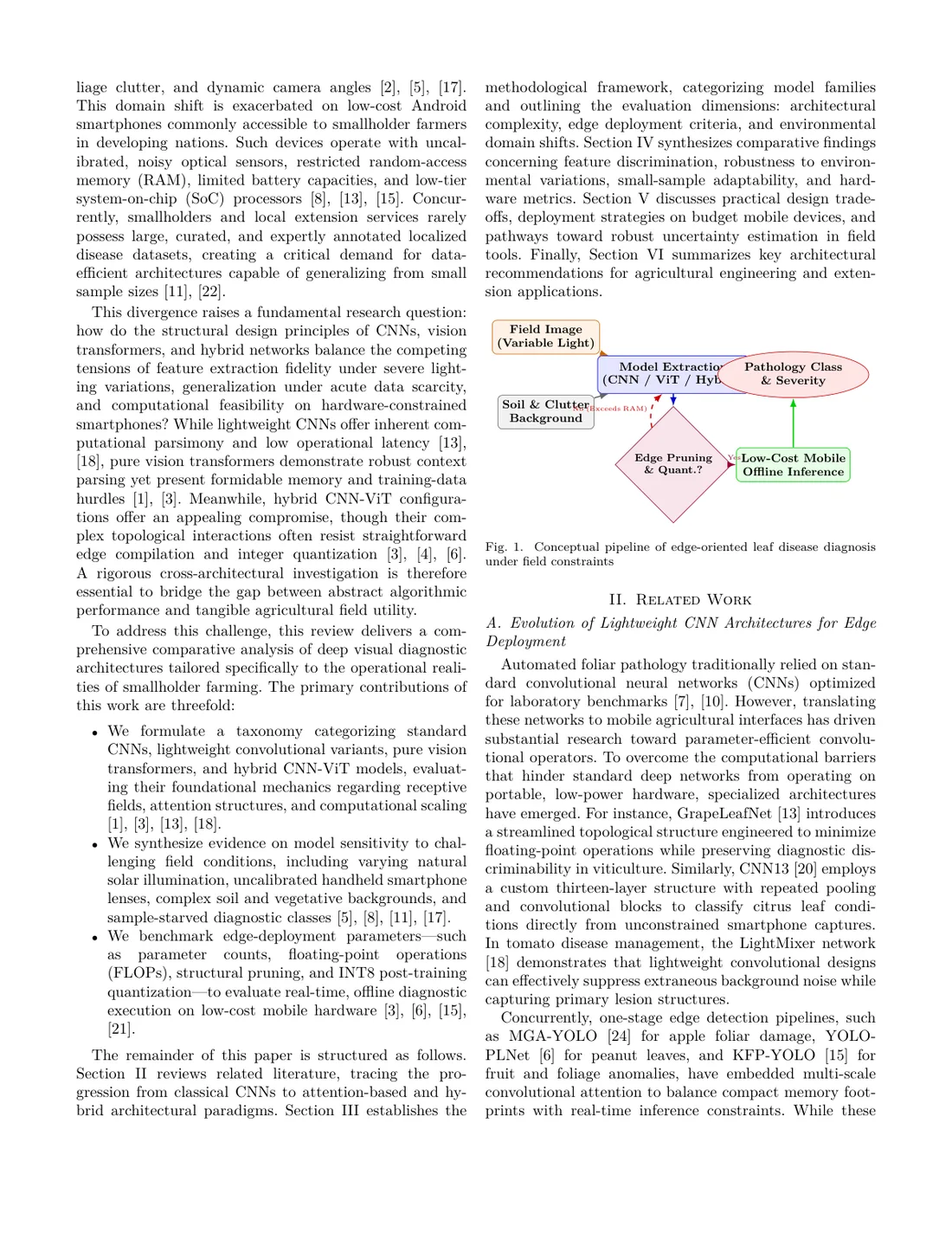Second page of the sample paper with a diagram and the start of Related Work